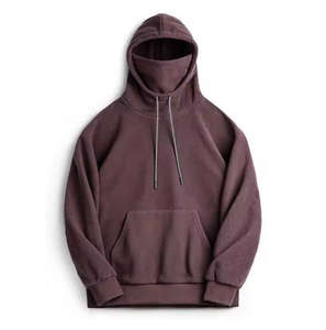 Pasamontañas tipo capucha de forro polar grueso de 450 g/m² para hombre, estilo vintage, con tu propio logotipo - Product Image 2