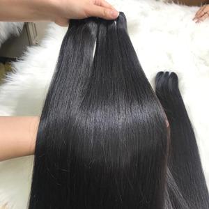 Mejor venta con precio de fábrica 100% Paquetes de cabello liso natural virgen de Vietnam crudo doble dibujado Compre ahora para obtener descuento - Product Image 2