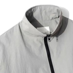 Chaqueta Cortavientos Impermeable de Lona para Hombre, Cuello Alto, Logotipo Frontal Personalizado, Ropa Deportiva para Correr y Entrenar - Product Image 6