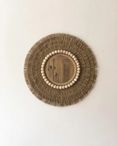<b>Beads</b> with Jute <b>Mirror</b>, Jute Wall Hanging <b>Mirror</b>, Bedroom Decor Gift, Boho <b>Mirror</b>, Living Room Decor Christmas Gift Housewarming - Product Image 3