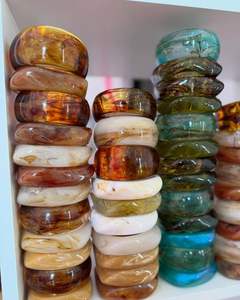 Elegant Resin Bangles Jewelry for Women Waterproof Customizable Lightweight Stylish Accessory for Daily Styling Business Gifts - Product Image 2