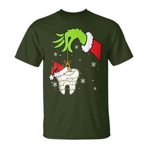 Pigiami Natalizi per Dentisti e Assistenti Dentali, T-Shirt e Felpe Promozionali per Natale - Product Image 1