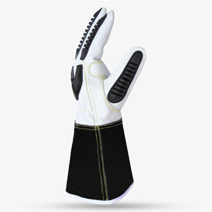 Gant en peau de chèvre de qualité supérieure ORIGINAL SKATIQ SG-7015 avec 5 brassards de protection antidérapante contre les coupures (IMPACT) - Product Image 3
