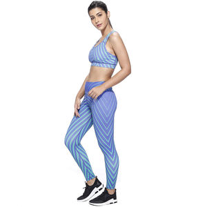 Nuevo diseño personalizado mallas de malla ropa de gimnasio mujeres ropa de Yoga deportes Fitness conjunto de Yoga Delgado - Product Image 3