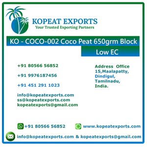 Polvo de bloque de turba de coco Premium de Venta caliente de exportación directa para uso en jardín - Product Image 6