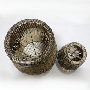 Artex Dong Thap Ensemble de jardinières durables en rotin brun en osier pour la maison et le jardin, intérieur et extérieur - Product Image 6