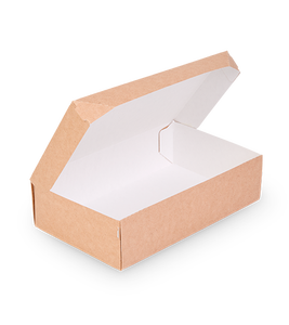 Boîtes d'emballage en gros pour desserts OSQ CAKE 1900 Kraft, préformées pour livraison, produits de confiserie à emporter, écologiques, en vrac, avec logo personnalisé - Product Image 2