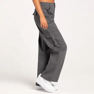 Street-Wear Fashion Women-Trendy Breathable Casual Baggy <b>Cargo</b> Pant <b>Wide</b>-<b>Leg</b> Loose-Overalls Longed Trousers With Pockets - Product Image 4