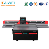 Imprimante UV à plat industrielle, machine numérique à jet d'encre automatique avec panneau de commande pour logo d'entreprise, état d'occasion