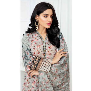 Robe de pelouse imprimée numérique pakistanaise décontractée de haute qualité Robe Maxi traditionnelle pakistanaise Salwar Kameez pour femmes - Product Image 3