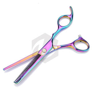 Professional <b>Hair</b> Cutting <b>Thinning</b> Shears Multi Titanium Coated Custom Design Lightweight Stylish <b>Scissors</b> Cutting - Product Image 2
