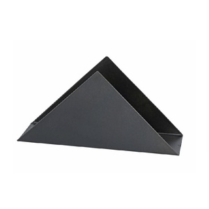 Boîte à mouchoirs rectangulaire en ABS faite à la main de luxe en acier inoxydable plaqué noir étanche accessoires décoratifs pour la maison pour le stockage des repas - Product Image 2