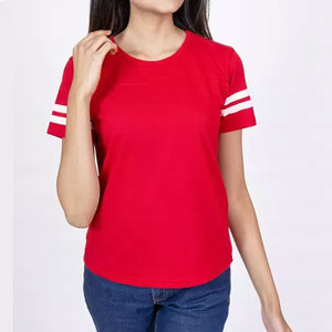 Camisetas de algodón informales para mujer, estilos 2025, colores personalizados, patrón de estampado sólido cómodo y transpirable para verano, tallas XL en oferta - Product Image 1