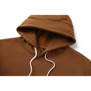 Nouveauté : Sweats à capuche pour hommes, collection hiver, streetwear respirant, épais, décontracté, sportswear, pull-over, logo brodé personnalisé, 100% coton - Product Image 3