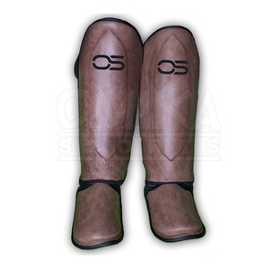 Espinillera de piel de vaca ligera unisex personalizada para boxeo adulto venta en línea con logotipo personalizado - Product Image 2