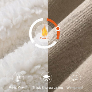 Pantalon de jogging unisexe en molleton de coton XL surdimensionné, respirant, extensible dans les quatre sens, avec logo personnalisé, grande taille – Nouvelle collection hiver, vente chaude - Product Image 6