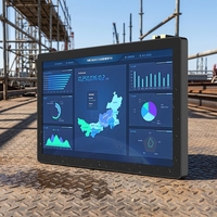 Panel PC Industrial con Pantalla Táctil Capacitiva Resistente, Sin Ventilador, Impermeable IP65, Legible Bajo la Luz Solar, de Alto Brillo (1500 Nits)