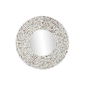 Top quality unique Rustic round coconut shell wall <b>mirror</b> <b>for</b> livingroom <b>bedroom</b> entryway decor handmade by Vietnamese - Product Image 1