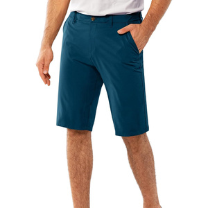 Pantalones cortos de golf personalizados para hombre con diseño transpirable y flexible OEM para regalo de marca al por menor que da eventos de fitness técnicas impresas - Product Image 1