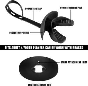 Protège-dents de football de haute qualité, protège-dents de football avec sangle pour la vente en gros et la personnalisation, produit de la meilleure qualité - Product Image 3