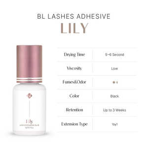 Pegamento BL Lily Super Glue para Extensiones de Pestañas, Líquido de Alta Humedad con Fuerte Fijación, Crema Removedora y Prebase para Pestañas - Product Image 2