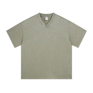 2025 Custom Logo Unisex Oversized Drop Shoulder T-Shirts 100% Cotton Heavyweight High Quality Batik Vintage Wholesale for Men - Product Image 1