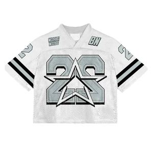 DSI Venta al por Mayor Camiseta de Fútbol Unisex de Malla 100% Poliéster Transpirable de Secado Rápido Antibacteriana con Nombre de Equipo Personalizado y Mangas Cortas - Product Image 1