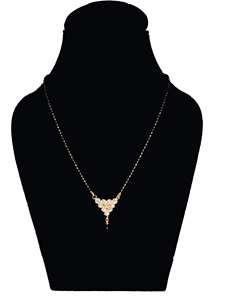 Traditional Gold Plated Mangalsutra <b>for</b> <b>Women</b> With Stylish Black Beads and Elegant Pendant Design <b>For</b> Daily Wear - Product Image 3