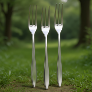 Juego de tenedores para postre 3 piezas Inox (14,6cm) ESTILO Cromo brillante FD6PN0338 - Product Image 3