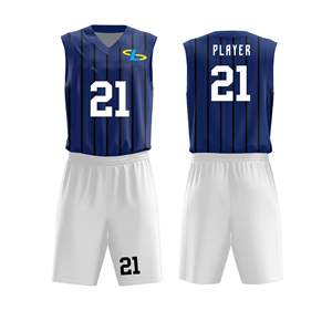 Conjunto de Uniforme de Baloncesto Personalizado de Talla Grande, Ligero, Sin Mangas, Transpirable, para Hombre, 100% Poliéster, Ropa Deportiva Estampada OEM - Product Image 5
