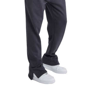 Streetwear Ensemble de survêtements personnalisés pour hommes, 2 pièces, pantalon de survêtement évasé, jogger et sweat à capuche court - Product Image 3