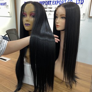 CHAUDE!!! CHAUDE!!! CHAUDE!!! Cheveux vietnamiens bruts toutes couleurs os droit avant de lacet perruques cheveux pour les femmes noires nigérian - Product Image 1