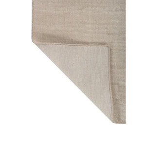 Tapis en laine fait main Contour Gold pour la maison, le salon, la chambre, le couloir - Rayures solides rectangulaires pour adolescents - Hwl-433 - Product Image 5