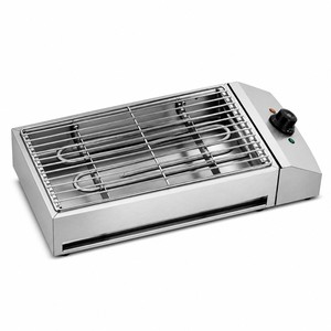 Commercial <b>Electric</b> Smokeless <b>BBQ</b> Grill 2.6kW Countertop for Kebab Shawarma Middle East Restaurant Cafe - Product Image 1