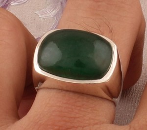 Anillo de boda de compromiso Vintage de Plata de Ley 925 cojín hecho a mano joyería de piedra Druzy regalo de estilo bohemio Unisex - Product Image 3