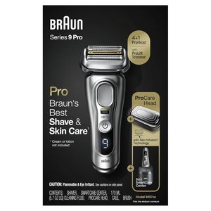 Rasoir électrique pour homme Braun Series 9Pro 9487cc, rasoir électrique rechargeable humide et sec avec station de nettoyage et charge ProCare - Product Image 2