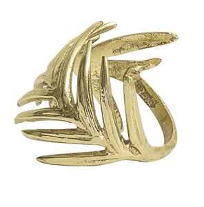 Anillo para Servilletas de Latón Ginkgo, Diseño Artesanal Inspirado en la Naturaleza para una Decoración de Mesa de Comedor Elegante y Moderna - Product Image 3