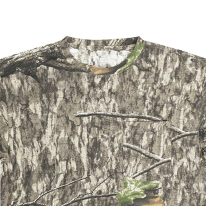 Camisetas de Algodón Grueso para Hombre al por Mayor OEM, Estampado de Camuflaje RealTree, Transpirables, de Cordura, para Senderismo de Invierno, Corte Holgado - Product Image 2