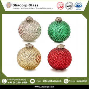 New Design Luxury 4.25 Inch Glass Ornaments Available Custom Color - Product Image 2