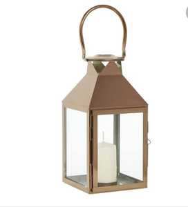 Shiny Rose Gold Plated Iron Square <b>Lantern</b> Christmas Home Decor Handmade Customizable Fancy <b>Candle</b> <b>Lantern</b> - Product Image 4