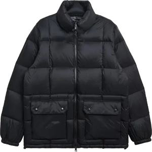 Nouveau unisexe hommes/femmes imperméable en Nylon col montant gonflé gilet Logo personnalisé chaud long coton bouffant pour formel hiver vêtements de plein air - Product Image 3