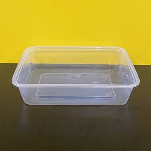 Boîte en plastique rectangulaire jetable de qualité supérieure, prix usine, pour aliments/fruits/salades, avec couvercle transparent, 550 ml, 650 ml - Product Image 3