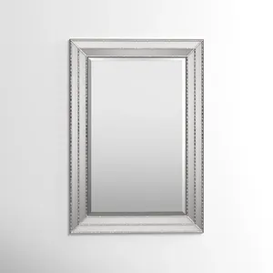 Trending Products 2025 Decor Square Shape <b>Mirror</b> Silver Wall <b>Mirror</b> Living Room Furniture Custom - Product Image 1