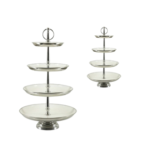 Top Selling 2024 Tiered <b>Wedding</b> Dessert Stand Best Quality Quadruple Layer Round Shape <b>Cake</b> Display Stand - Product Image 3