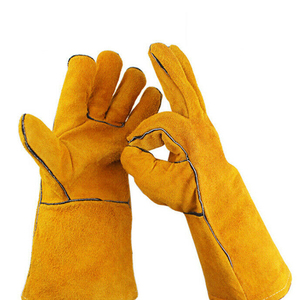 Personalizable cuero de vaca Tig soldador trabajo construcción seguridad guantes impermeable Split diseño para ropa de trabajo - Product Image 2