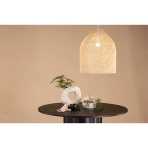 Luces colgantes de techo de ratán con estructura fuerte y estética natural para proyectos de decoración de interiores, venta al por mayor - Product Image 6