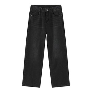Jeans élastiques de rue pour hommes, pantalon cargo en denim, lavage uni, multi-poches, décontracté, taille mi-haute, léger, été, hiver, jogging - Product Image 1