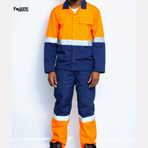 Vente en gros d'uniformes de travail d'usine personnalisés en coton avec poches à réflecteur vêtements de costume d'atelier du Pakistan - Product Image 1