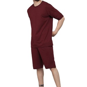 Dernière conception hommes t-shirt ensemble court de haute qualité respirant confortable taux raisonnable vente chaude hommes t-shirt ensemble court - Product Image 2