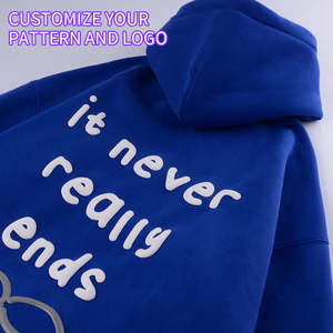 Sweat-shirts unisexes en coton lourd de qualité supérieure, brodés, surdimensionnés, 320 GSM, confortables, durables, écologiques, vêtements décontractés - Product Image 3